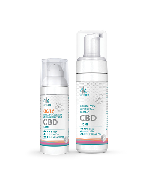 Dermatološka krema Acne in pena za čiščenje obraza