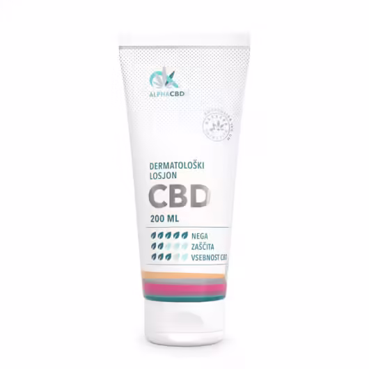 Bogat in hranljiv Dermatološki losjon CBD za vsakodnevno nego kože telesa, tudi tiste, ki je podvržena dermatitisu, luskavici, kronično suha ali srbeča.